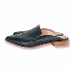 Shellys London Black Dora Mule 7.5